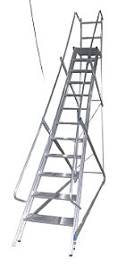 Escada Plataforma Trepadeira 11 Degraus + Plataforma