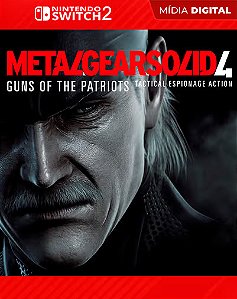 Metal Gear Solid 4 – Master Collection para Switch 2 - Midia Digital