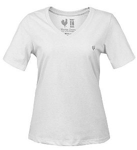 Camiseta Feminina Made in Mato Básica Branco