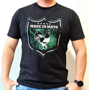 Camiseta Made in Mato Brasão Preta