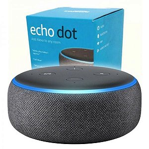Amazon Echo Dot Alexa, 3ª Geração, Preto
