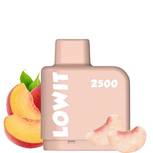 Refil para ElfBar Lowit 2500puffs - Juicy Peach