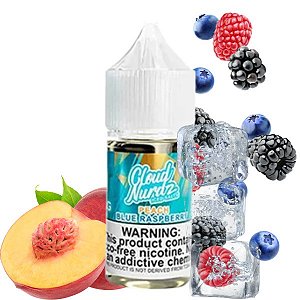 Liquido Cloud Nurdz NicSalt Iced - Peach Blue Raspberry