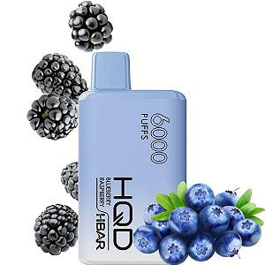 Pod Descartável Blue Raspberry  6000Puffs HBAR  - HQD