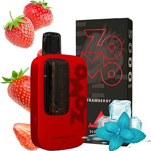 Pod Descartável 5000Puffs Zomo Hungria-  Strawberry Ice