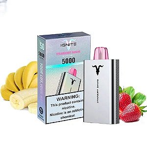 Pod Descartável V50 Strawberry Banana 5000Puffs - IGNITE
