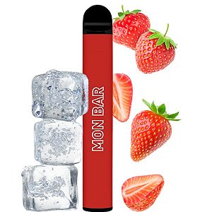 Pod Descartável Zero Nicotina Strawberry Ice - Mon Bar 1200Puffs