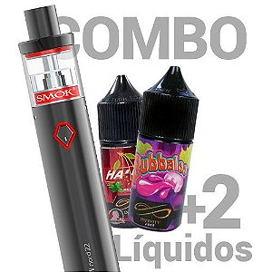 COMBO Kit Vape PEN Nord 22- Smok + 2 líquidos Infinity Sabores 0mg - 30ml