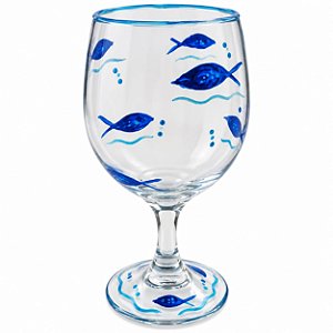 Taça Decorada - Oceano