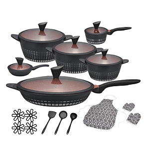 Linha Gourmet Premium 22 Peças - Preta
