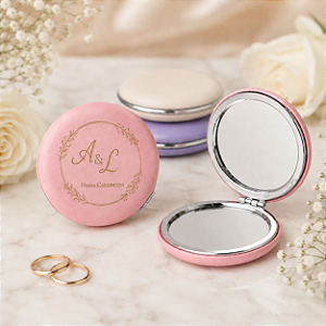 Kit 20 Espelhos Duplo Revestido em PU Personalizado