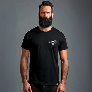 Camiseta Skull Emblem Minimal