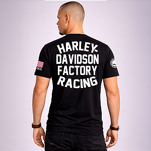 Camiseta Factory Racing USA Skull