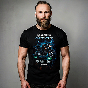 Camiseta Motorcycle MT-07 Blue Energy