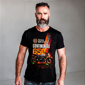 Camiseta Motorcycle Continental 650 Fire