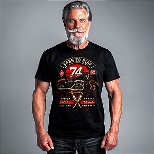 Camiseta Motorcycle Born to Ride 74
