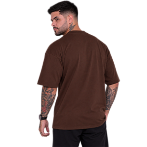 Camiseta Oversized Lisa Marrom