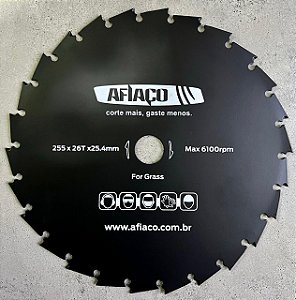 DISCO DE CORTE TIPO STARTER - DIMENSOES: 255X26TX25.4MM AFIACO