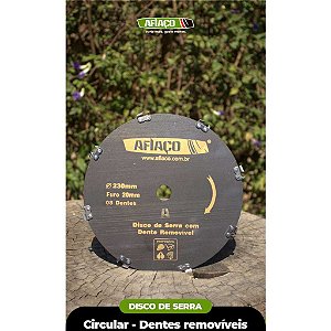 Disco De Serra Afiaço 8 Dentes Removíveis