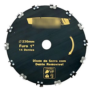 Disco De Serra Afiaço 14 Dentes Removíveis