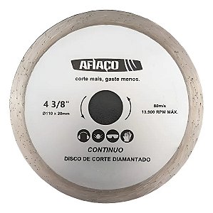 Kit 05 Discos Contínuo Afiaço 4 3/8  Polegadas 110x20mm Cinza-escuro
