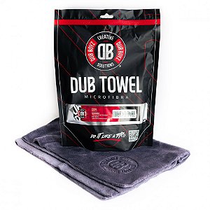 Dub Towel Microfibra 400 GSM Cinza 40x60 - Dub Boyz