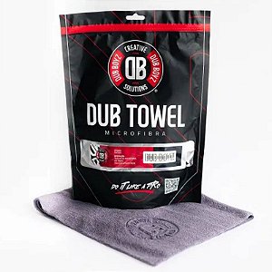 Dub Glass Towel Microfibra p/ Vidro 320 GSM Cinza 40x40 - Dub Boyz
