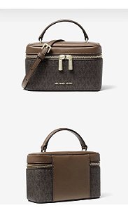 BOLSA MICHAEL KORS VIVI SMAL MARROM MONOGRAMA
