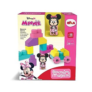 Blocos De Montar - Mágicos - Minnie - Disney - Elka