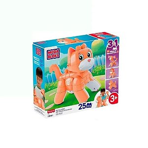 Blocos de Montar - Gatinho 3 em 1 - 25 Peças - Fisher-Price - Mattel