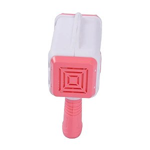 Lançador de Bolhas com Luz - Bubble Gun - Rosa - ST Import