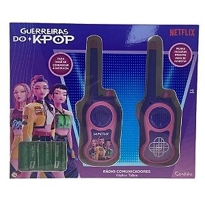 Walkie Talkie Infantil - Radio Comunicadores - Guerreiras do K-Pop - Candide