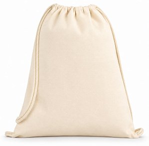 Mochila Saco Personalizada em Algodão Crú - 35cm x 40cm