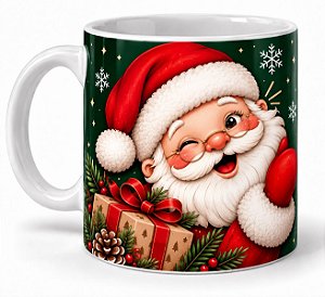Caneca Natalina Ho Ho Ho - 325 ml