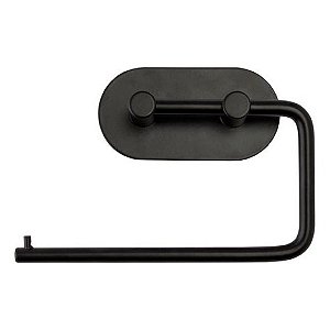Suporte para Papel Higienico em Ferro Preto