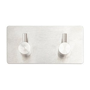 Gancho Duplo Adesivo em Metal