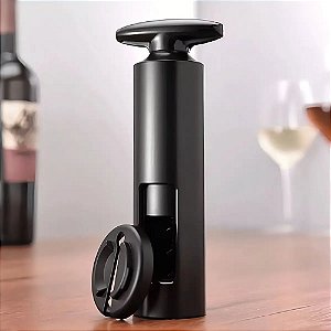 Saca Rolhas e Abridor de Vinho Preto