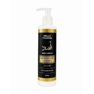 Bello Charme Creme Hidratante Corporal Masculino Asad Black 200g