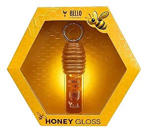 Bello Charme Gloss Honey/mel Com Chaveiro 5ml Nude