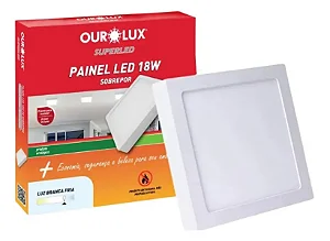 PAINEL LED SOBREPOR 18W 225X40MM OUROLUX