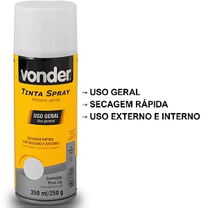 TINTA SPRAY BRANCO FOSCO VONDER