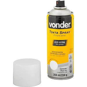 TINTA SPRAY BRANCO BRILHANTE 350ML VONDE