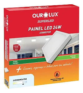 PAINEL LED SOBREPOR 24W BIV 6500K OUROLU