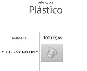 Anilha Plástica Cilindrica 1,2mm