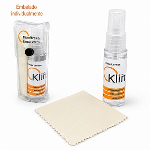 Limpa-Lente Kit DeKlin 30ml Microfibra 15x18 Personalizado