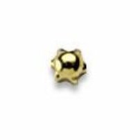 Porca Estrela Cega M1,2x2,6mm Ouro