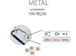 Anilha Metal 3,0x2,00x0,40mm Ouro