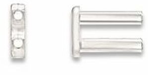 Prego Duplo Plástico D=1,4mmx7,4mm Rígido Furo Passante