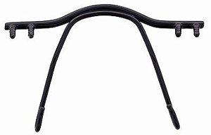 Ponte Aço p/ Armações de Pino Plástico 32mm Preto