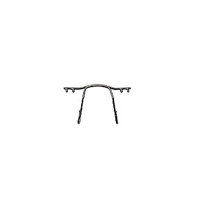 Ponte Aço p/ Armações de Pino Plástico 30mm Grafite